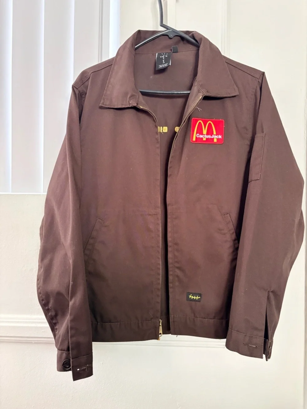 Cactus Jack by Travis Scott x McDonald's Billions Served Work Jacket. Sz S - Picture 2 of 8